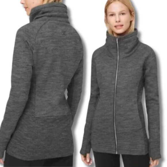 Lululemon Radiant Jacket II Heathered Gray Women’s Size 10 - Picture 1 of 6